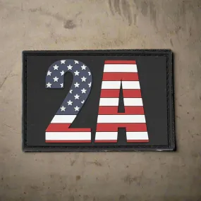 2A Second Amendment Patch American Flag