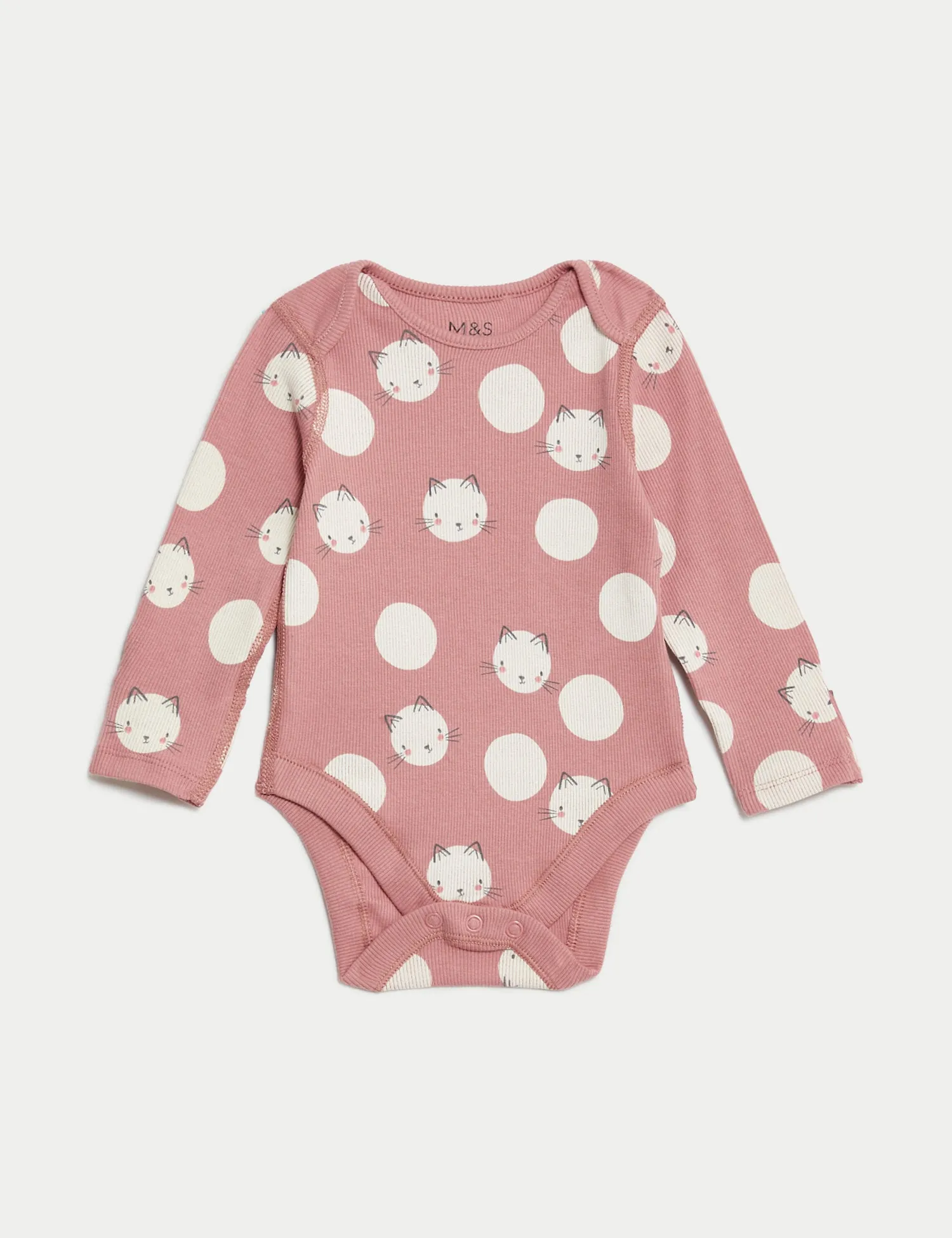 3pk Cotton Rich Cat Spot Bodysuits