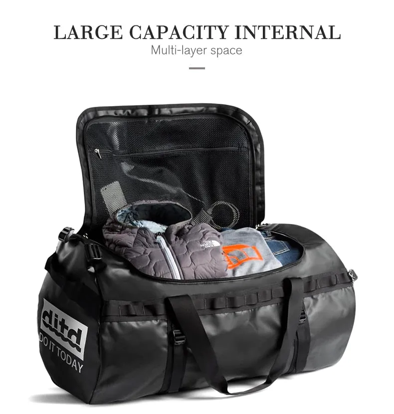 900D PVC Travel Duffle Backpack Large Capacity Unisex Weekend Shoulder Bag Travel Carry on Luggage