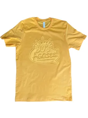 90s Aggies All Gold Puff T-shirt