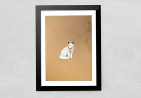 A Cat in Miniature Painting by Mohan Prajapati