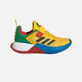 Adidas Lego Sports DNA X Elastic Lace Kids Unisex Shoes -Eqt Yellow/Core Black/Shock Blue