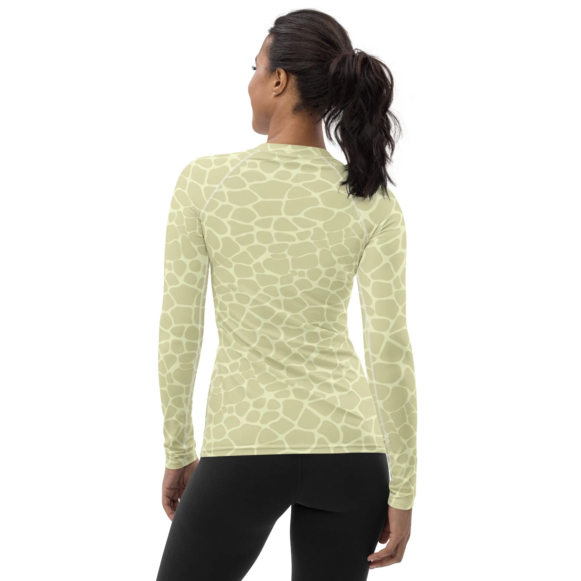 Albino Giraffe Women's Rash Guard