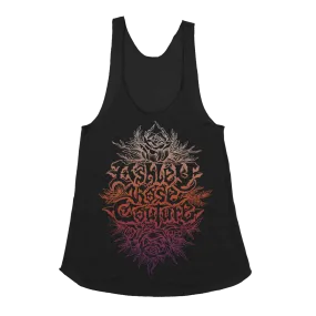 Ashley Rose Couture "Logo: Gradient" Black Women's Racerback Tank Top