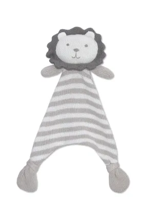 Austin the Lion Softie Security Blanket Grey