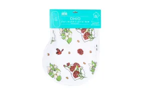 Baby Burp Cloth & Bib Combo Ohio Baby (Floral)