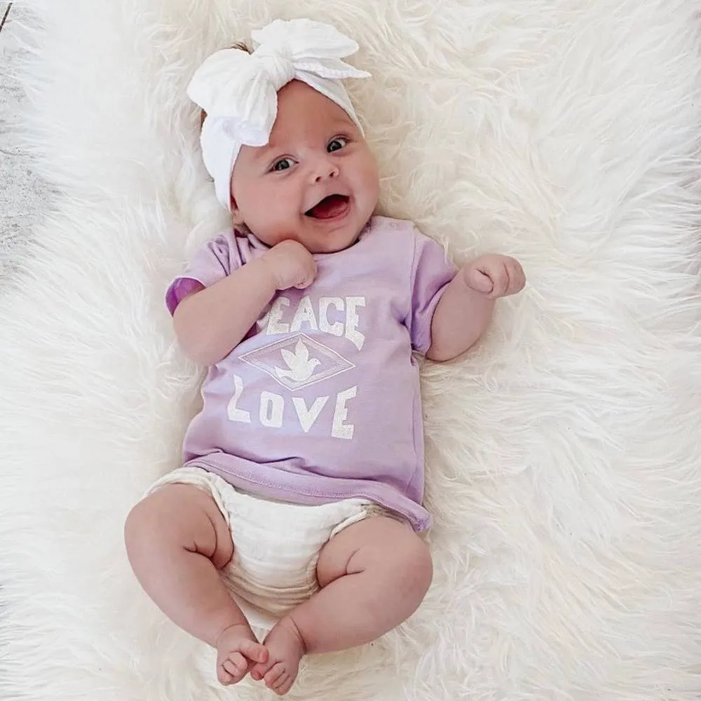 Baby Top Knot Double Bow Headband Mustard