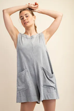 'Better Days' Romper - Gray