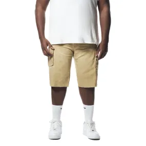 Big and Tall - Pigment Dyed Twill Utility Shorts - Khaki