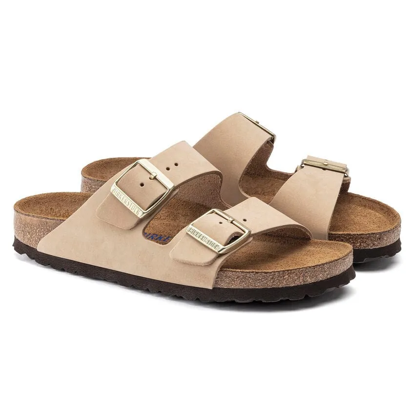 Birkenstock Arizona Soft Footbed Nubuck Leather - Women's