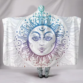 Bohemian Sun and Moon Hooded Blanket