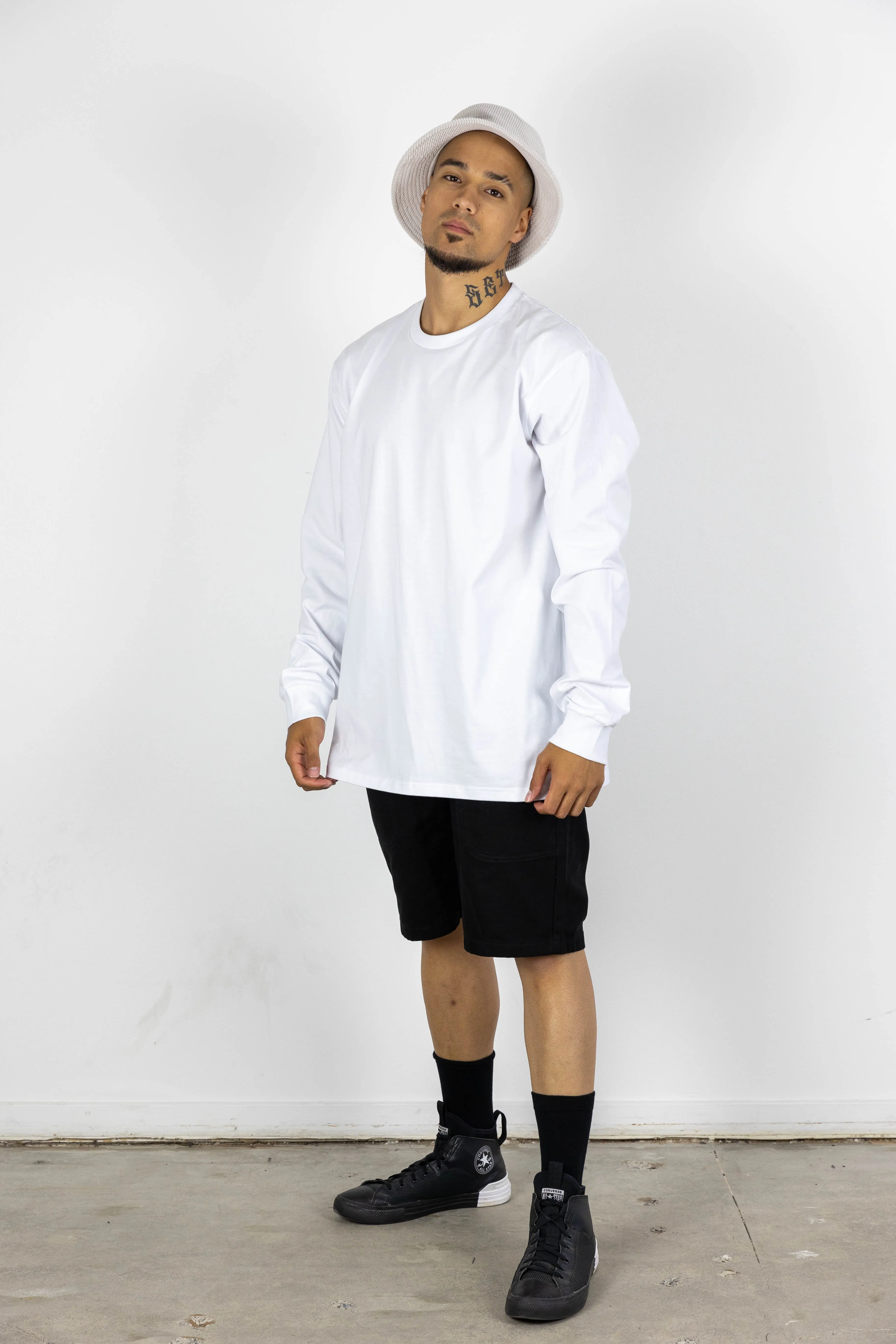 BROOK LONGSLEEVE TEE PURPLE/WHITE