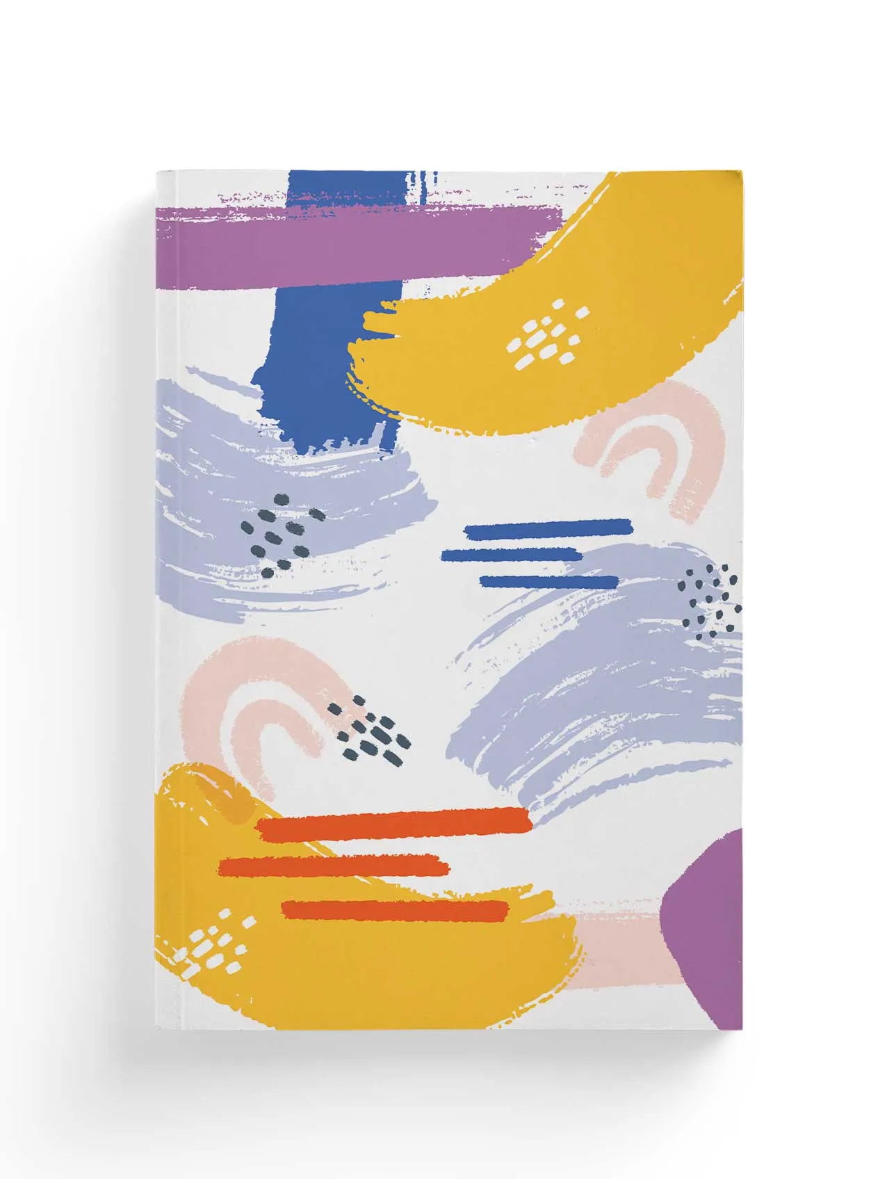 Brush Strokes II Abstract Composition Notebook