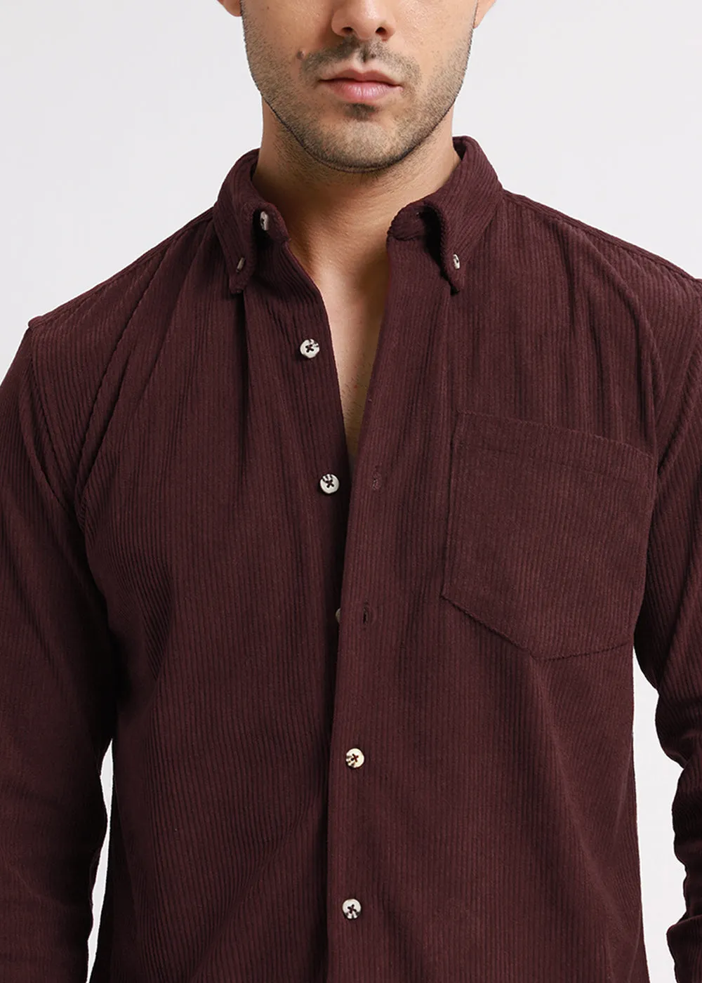 Burnt Tumber Corduroy Shirt