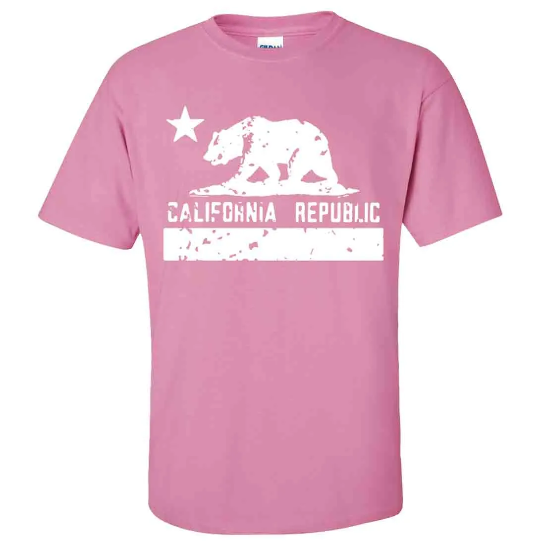 California Flag White Print Silhouette Asst Colors T-shirt