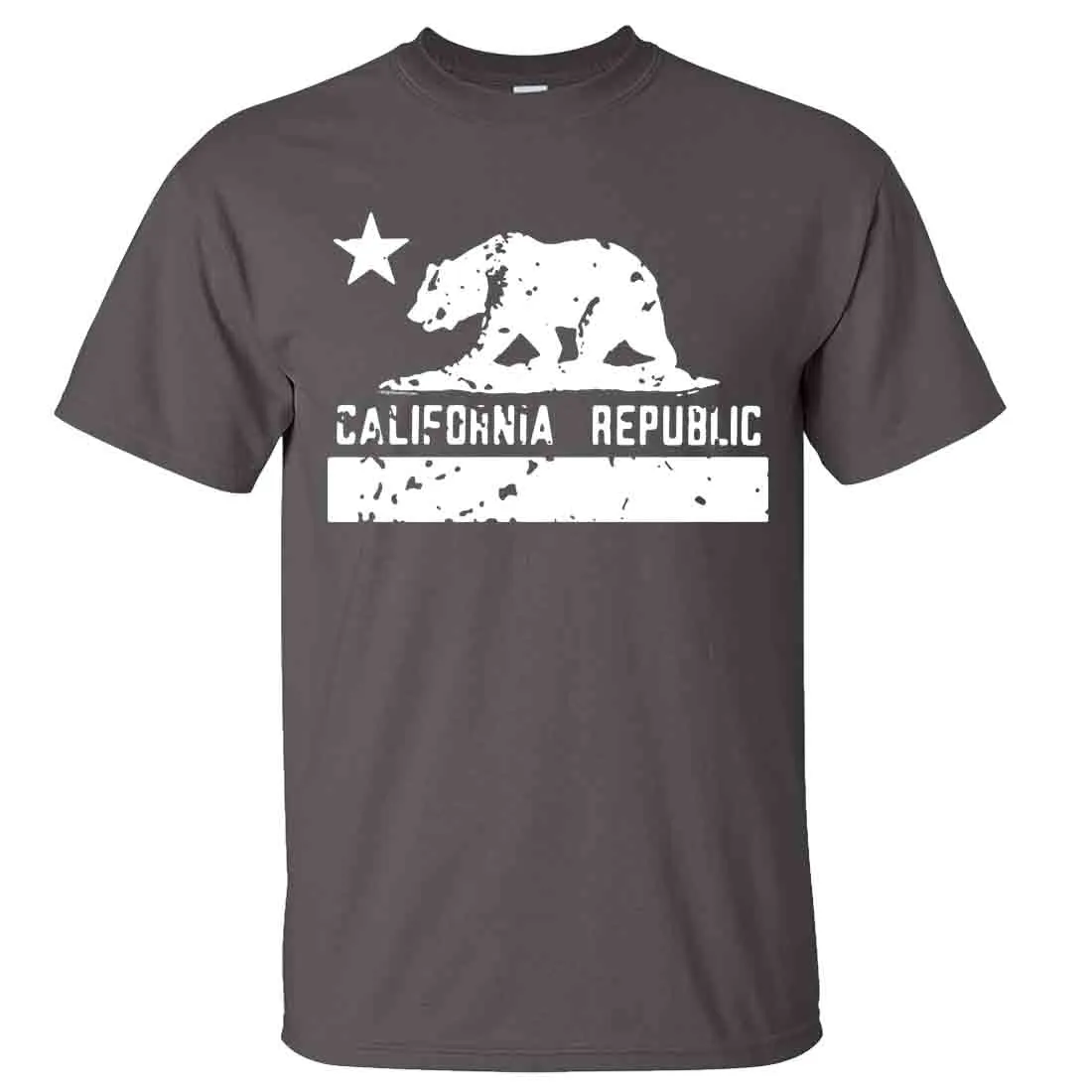 California Flag White Print Silhouette Asst Colors T-shirt