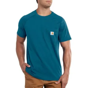 Carhartt Men's Force® Delmont Short Sleeve T-Shirt_Bay Harbor