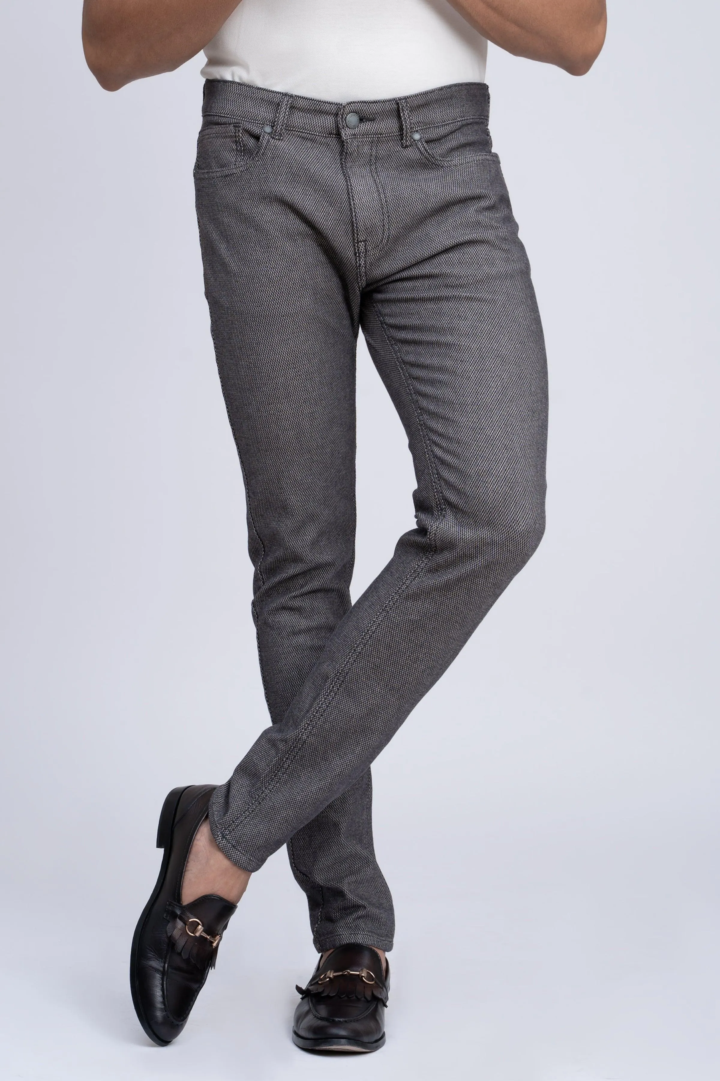 CASUAL PANT 5 POCKET DARK GREY