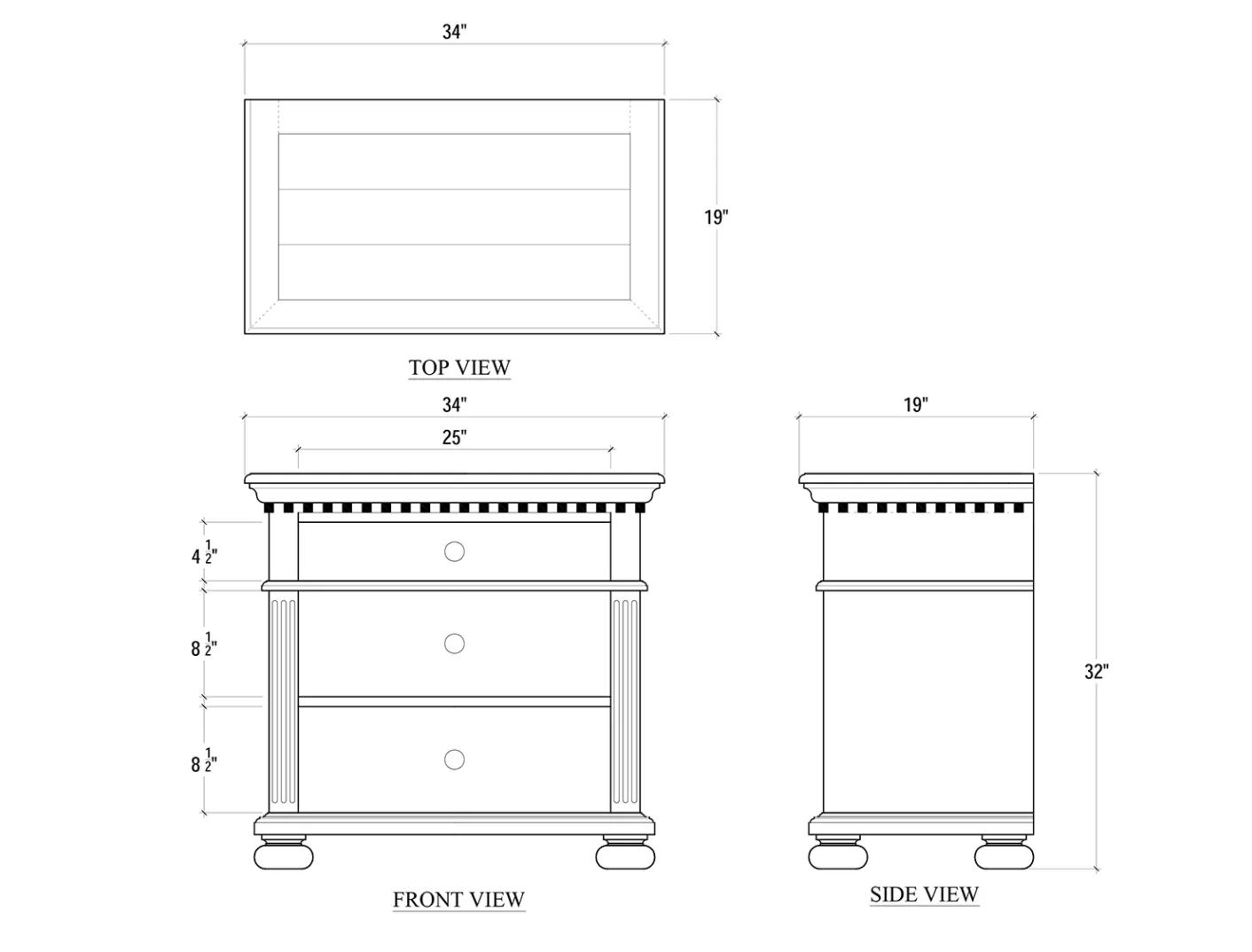 Charleston Nightstand - Final Sale