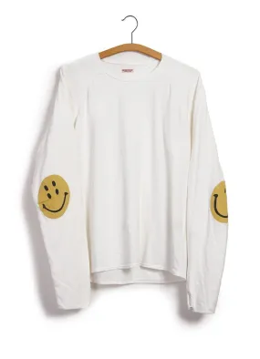 CHEF SMILIE PATCH | Long Sleeve T | White