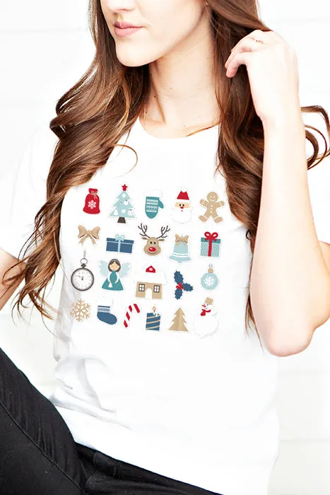 Christmas Characters tee 4002