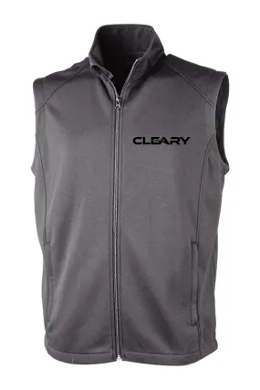 Cleary's Men's Seaport Full Zip Performance Vest Grey