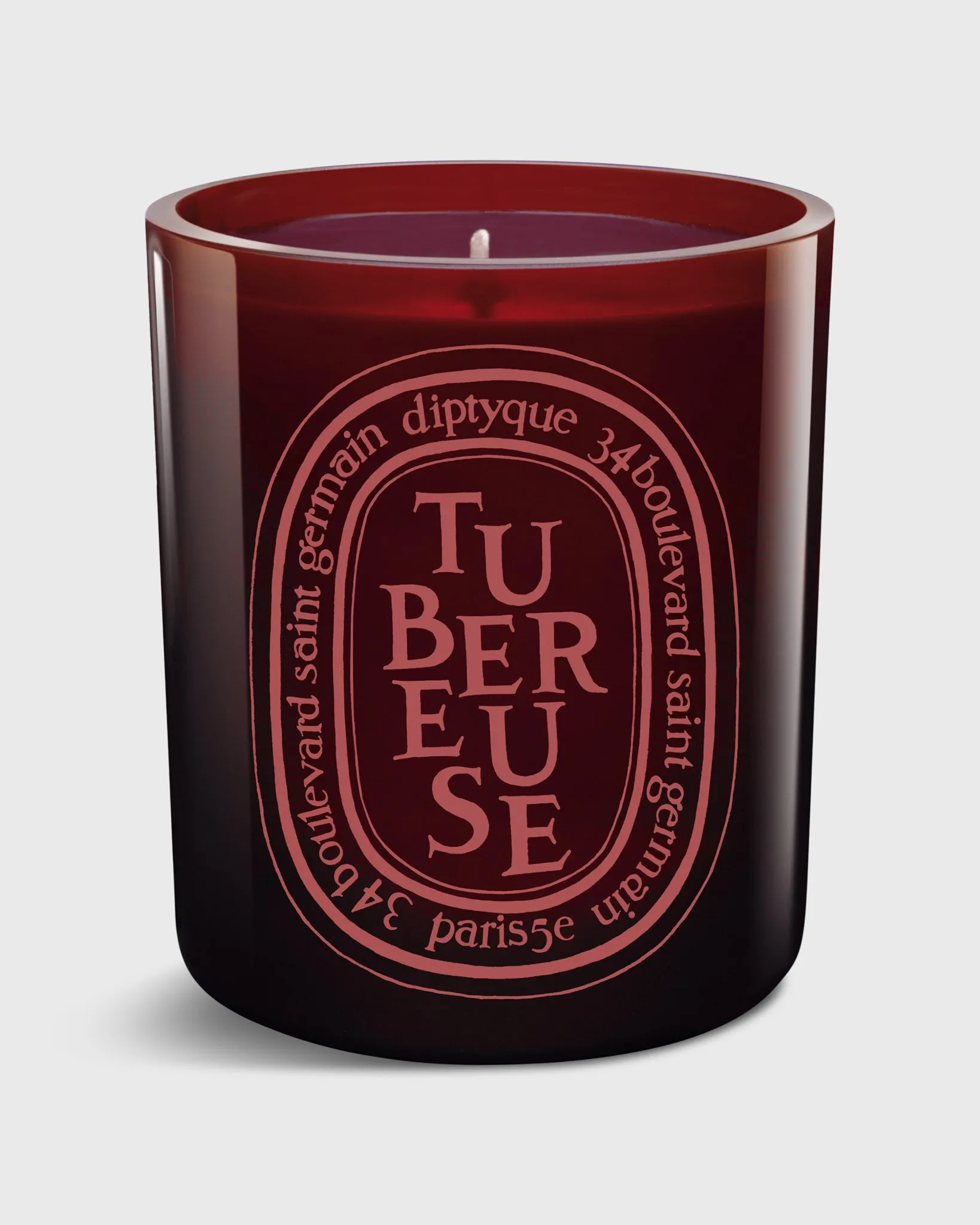 Colored Scented Candle in Tubereuse