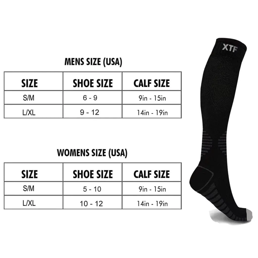 Colored Toes Compression Socks (6-Pairs)