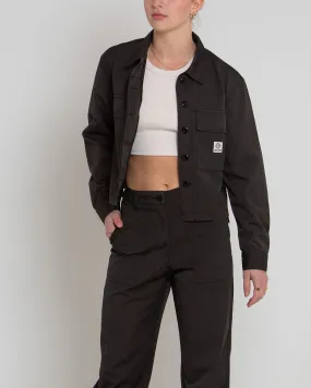 CROPPED BDU SHIRT - ANTHRACITE