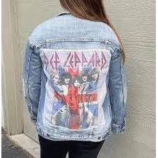 Custom Vintage Denim Jacket - Def Leppard