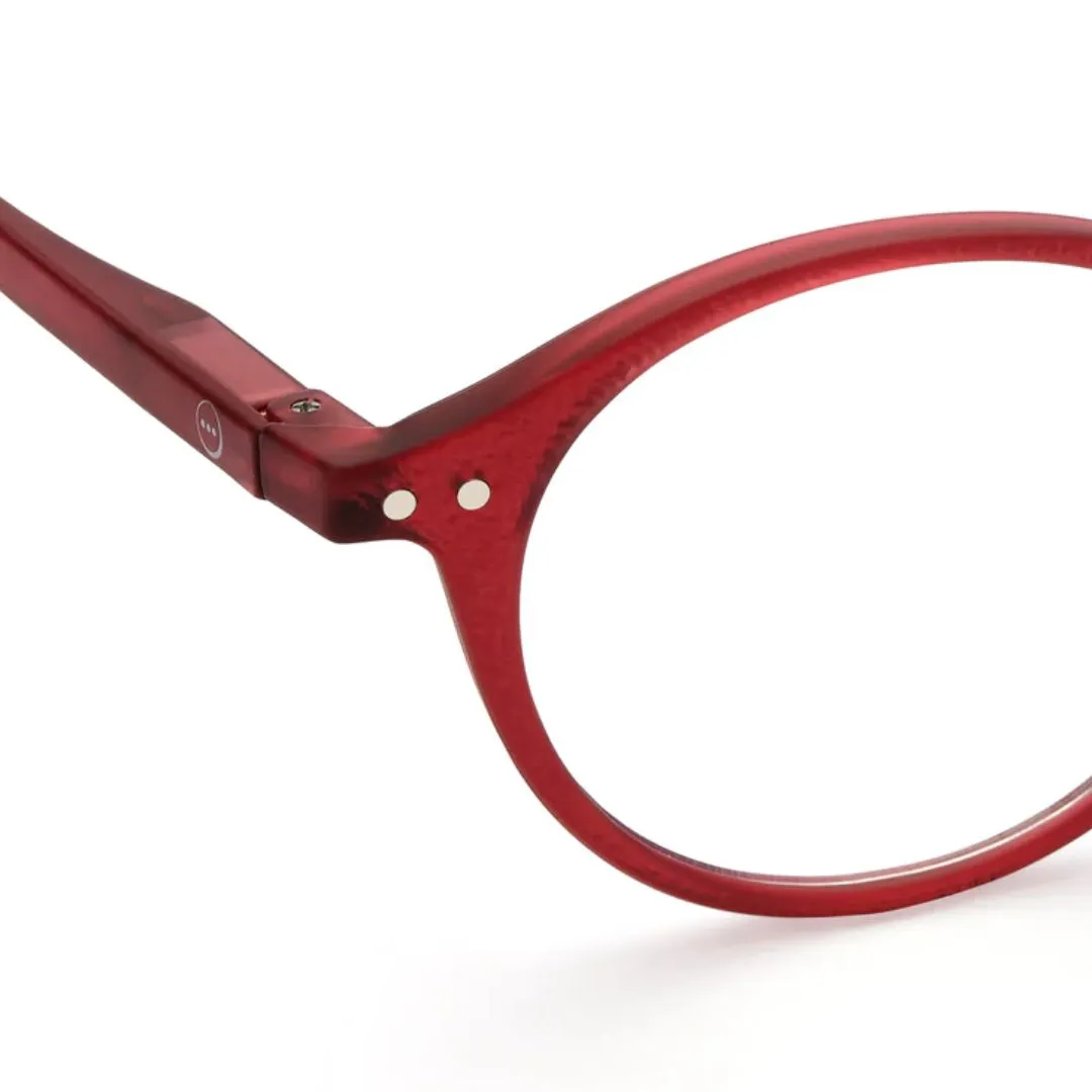 #D Reading Glasses (Rosy Red)