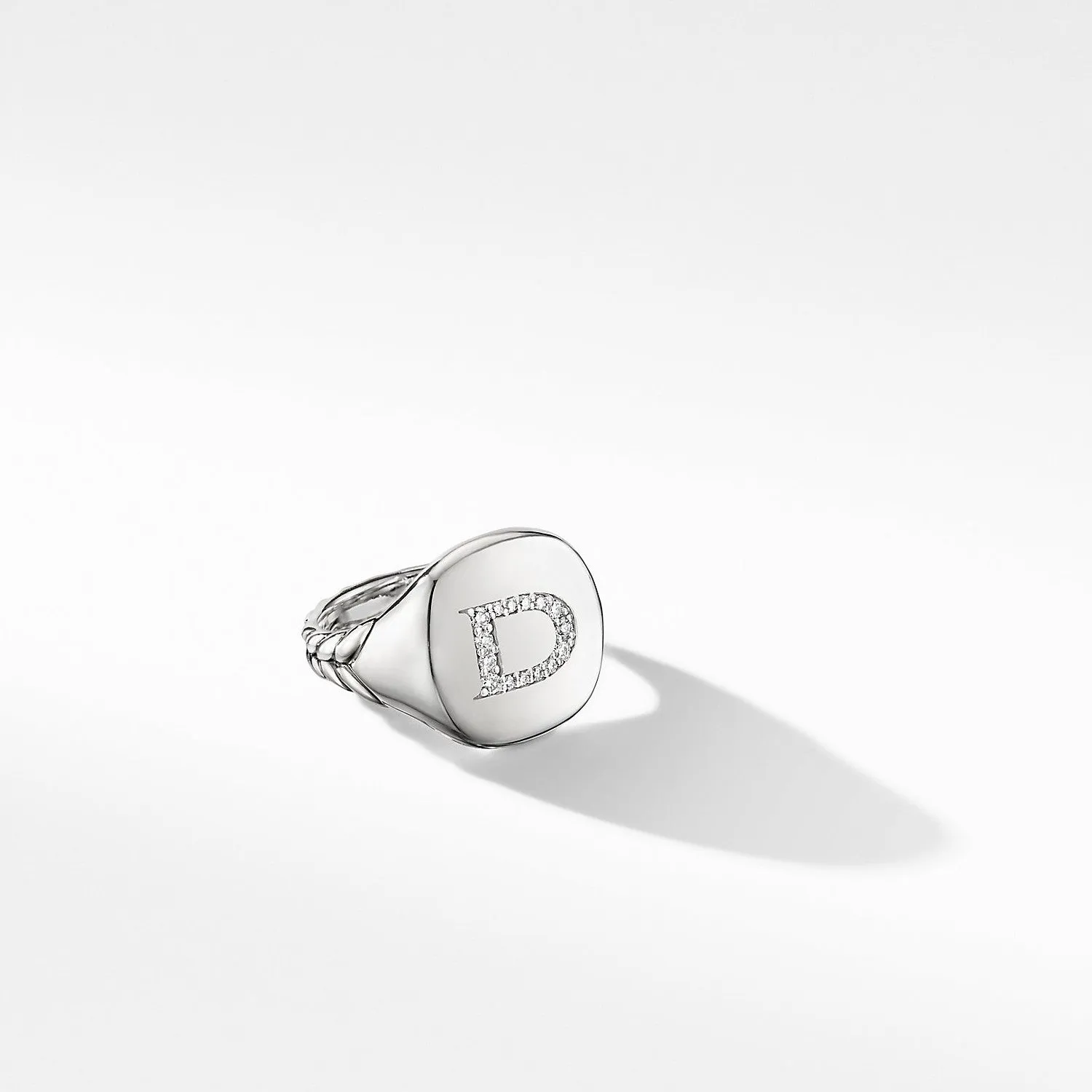 David Yurman Initial Pinky Ring