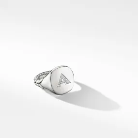 David Yurman Initial Pinky Ring