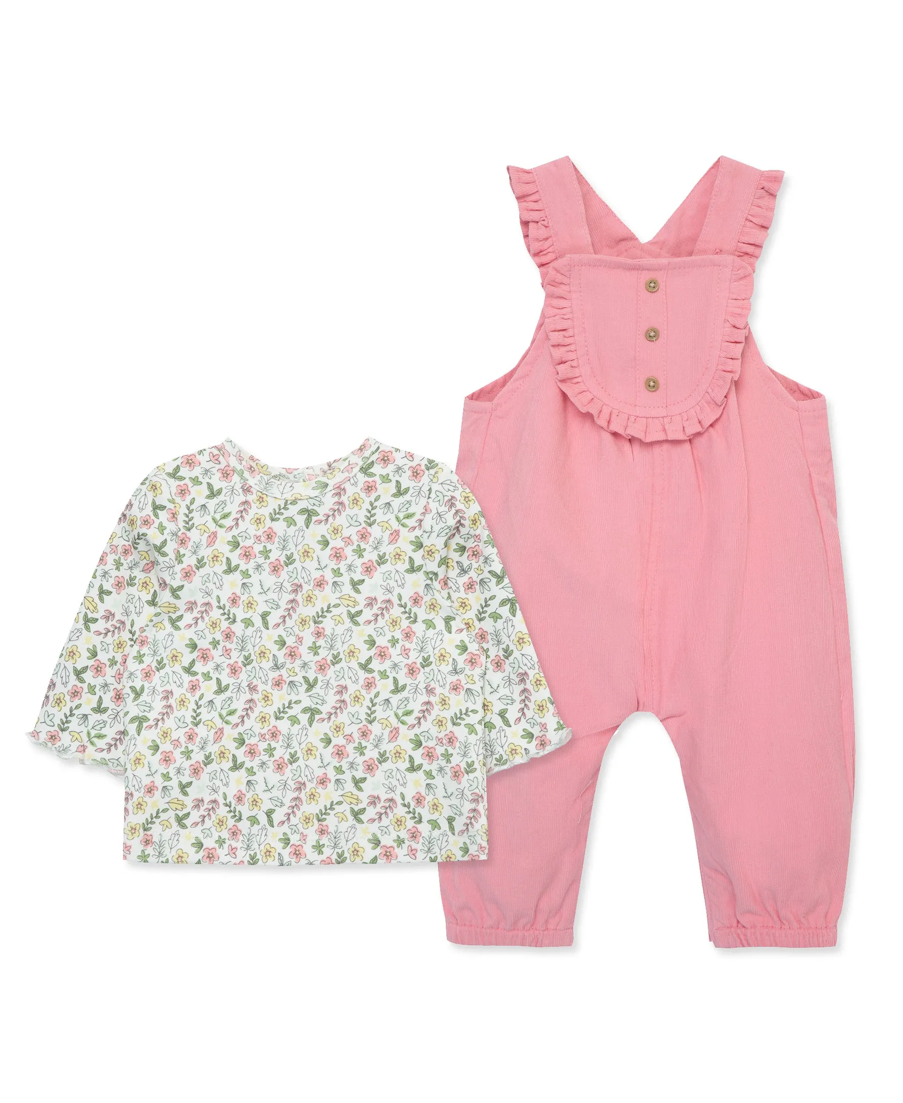 Ditsy Woven Overall Set (12M-24M)