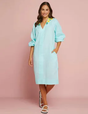 Elms & King - Pasadena Shift Dress - Seabreeze - size 14