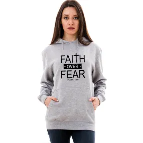 Faith Over Fear Cross Unisex Sweatshirt Hoodie