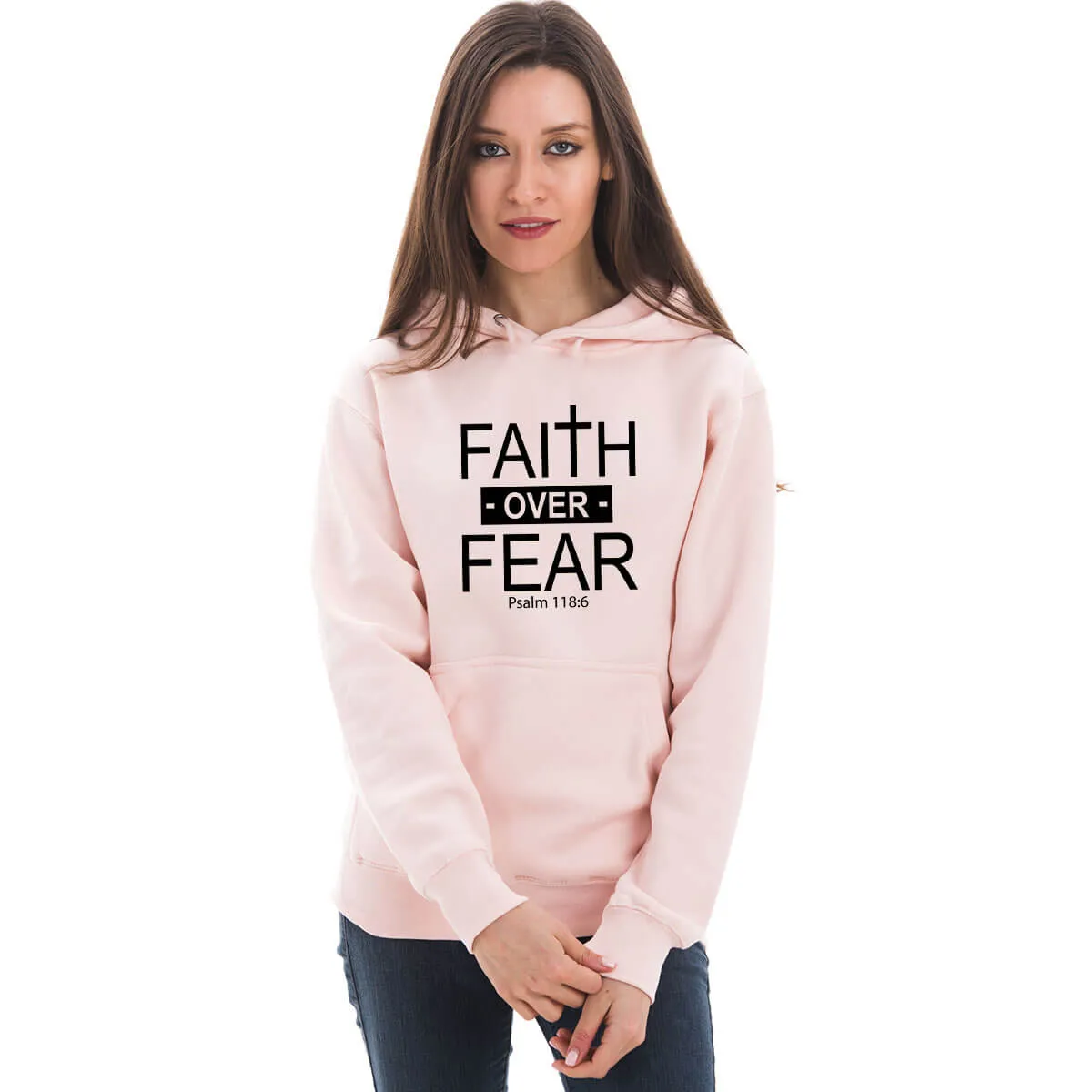 Faith Over Fear Cross Unisex Sweatshirt Hoodie