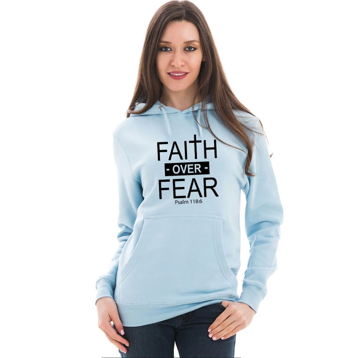 Faith Over Fear Cross Unisex Sweatshirt Hoodie