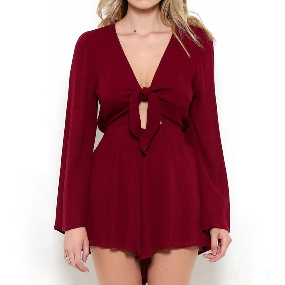 Final Sale - A Love Like This Romper - Burgundy