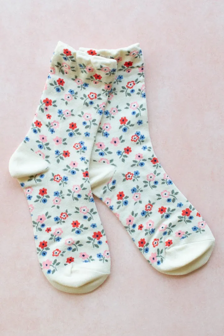 Floral Wallpaper Socks