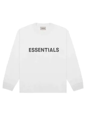 FOG ESSENTIALS 3D Silicon Applique Longsleeve White