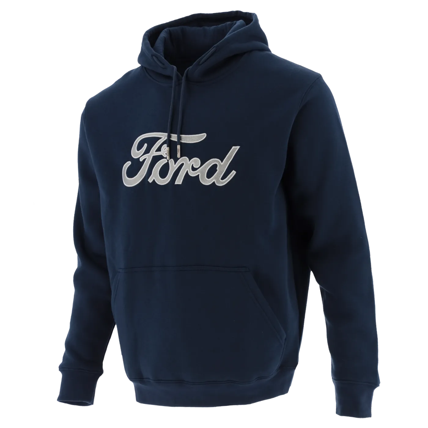 Ford Men's Script Embroidered Hooded Pullover Fleece