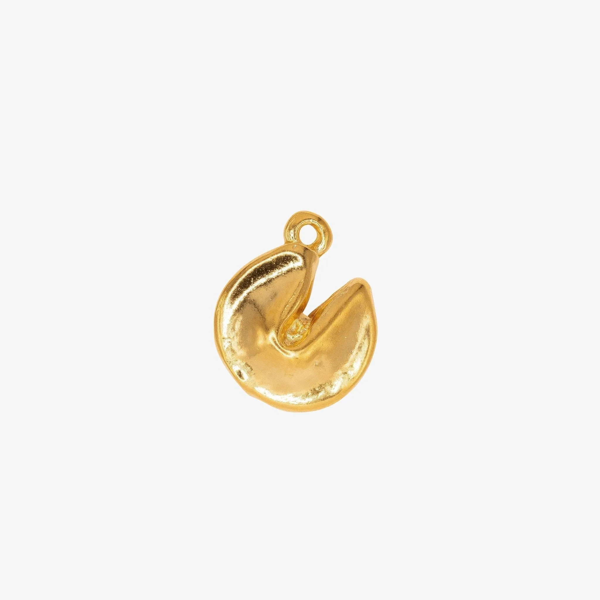 Fortune Cookie Charm Wholesale 14K Gold, Solid 14K Gold, G96