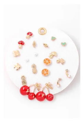 Freshly Squeezed Earring Set 10 Pairs