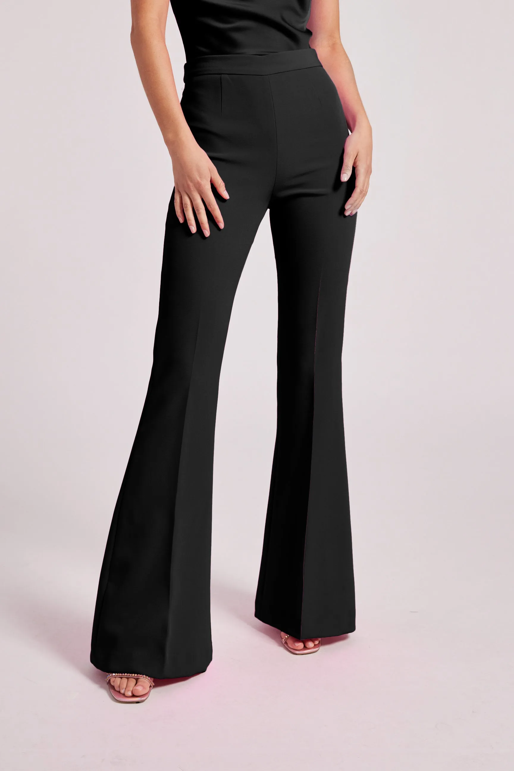 Generation Love Wesley Crepe Pants in Black