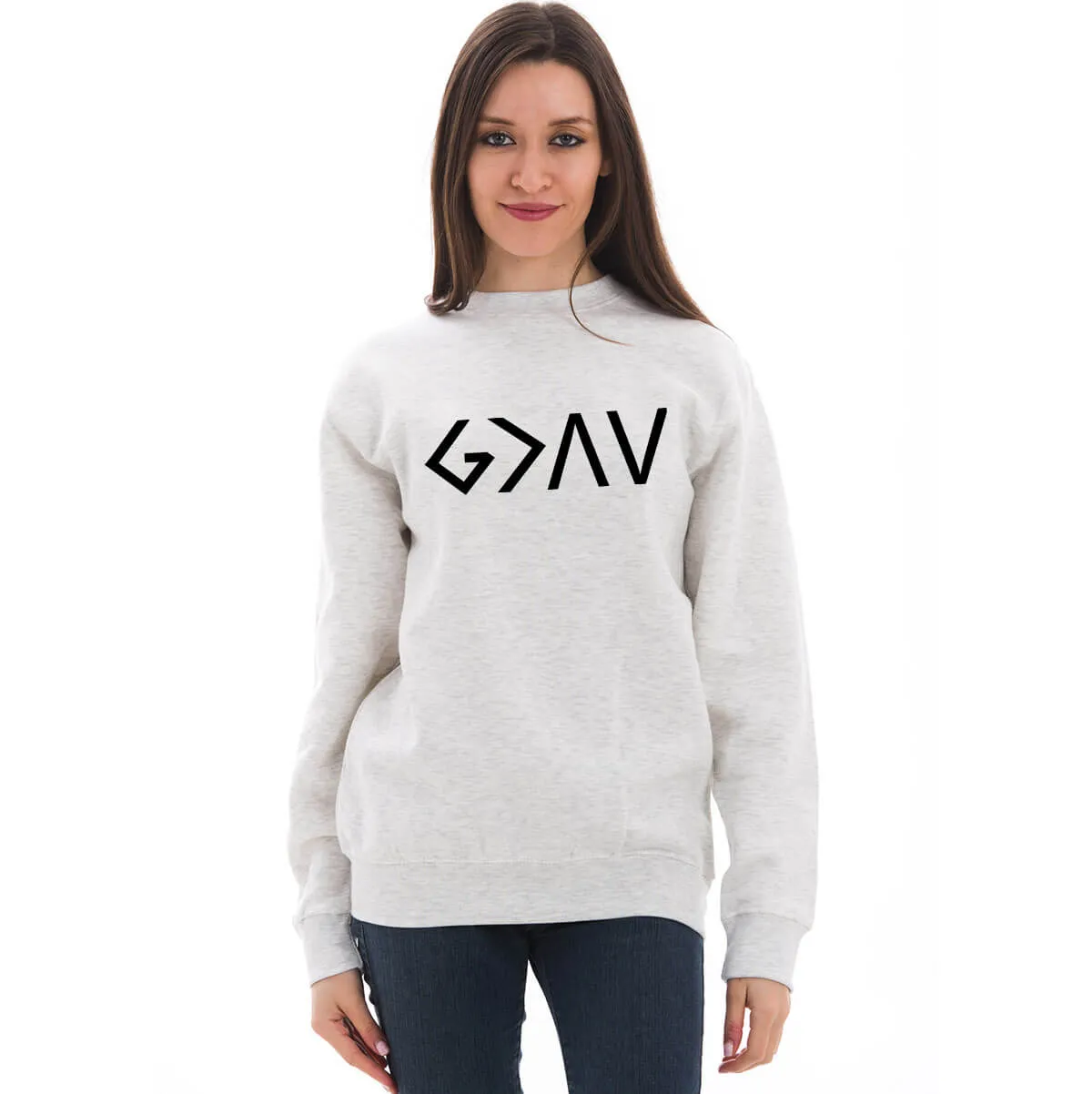 God Is Greater Than The Highs And Lows Unisex Crewneck Sweatshirt