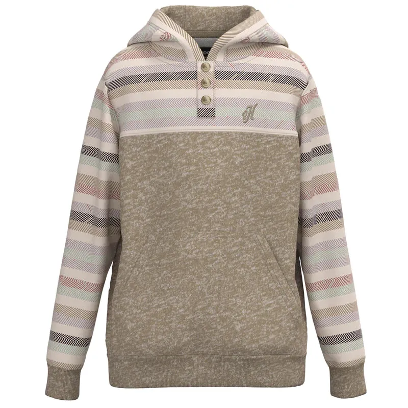 Hooey YOUTH "JIMMY" TAN W/ MULTI COLOR SERAPE HOODY