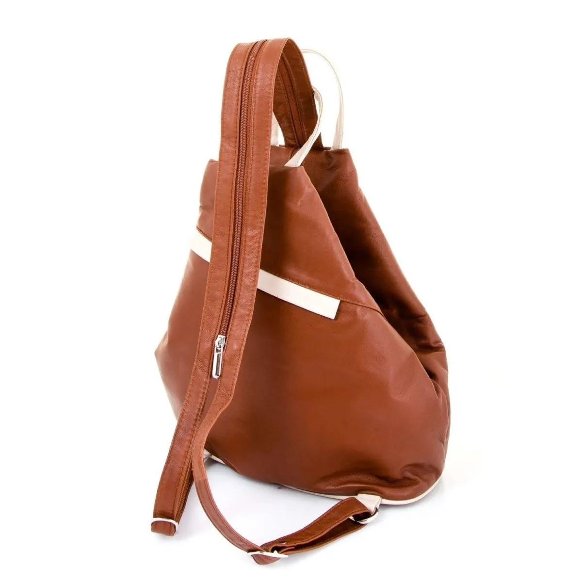 Hove Two Colour Soft Leather Backpack