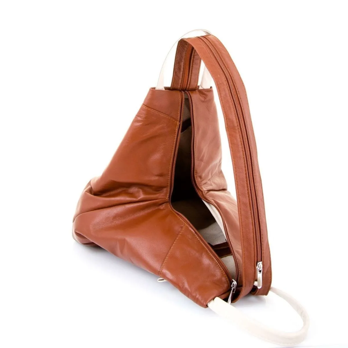 Hove Two Colour Soft Leather Backpack