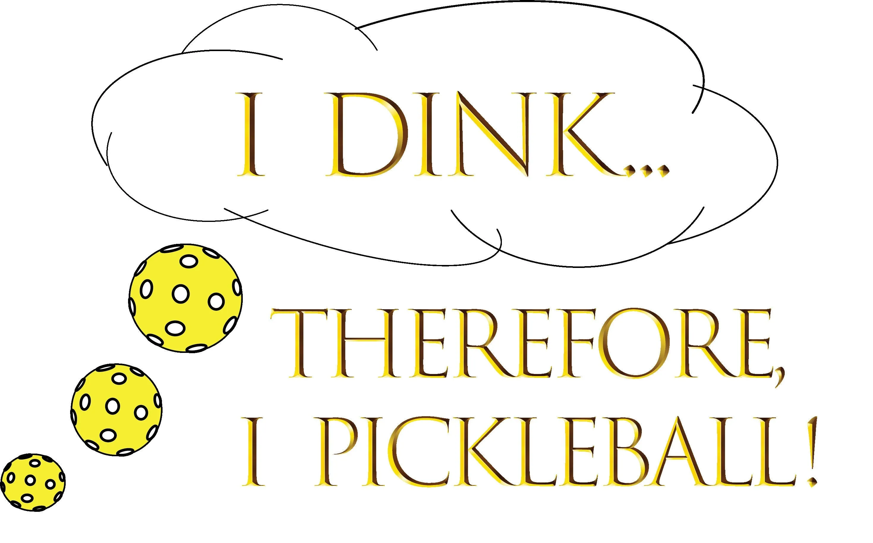 I Dink Therefore I Pickleball | Clearance Women’s Sleeveless Athletic Shirt | 100% Polyester